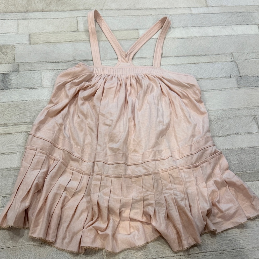 See by Chloe Light Pink / blush ruffle top